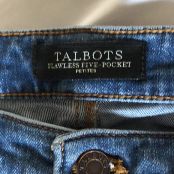 Women’s size 8P talbots flawless five pocket slim ankle bluejeans - Picture 4 of 8